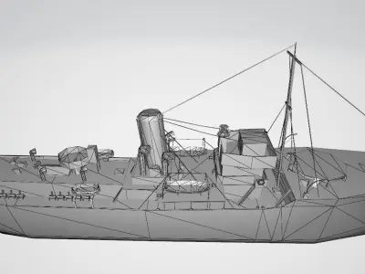sea ship 3D model