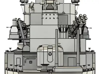 USS Belknap CG-26 RC Model 1-96 Scale 3D print model