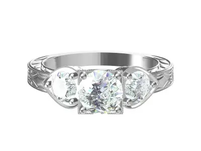 Wedding Ring  3D print model 379