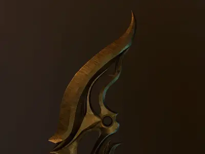 Sword Dune  Low-poly 3D model