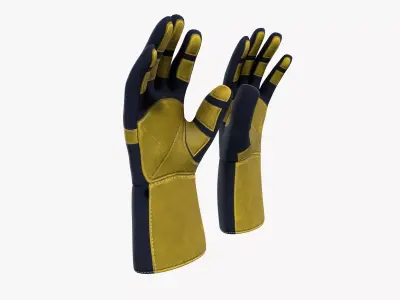Welding Gloves 3D model