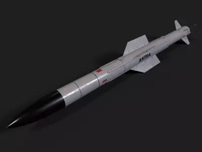 astra mk3 air to air missile Low-poly 3D model