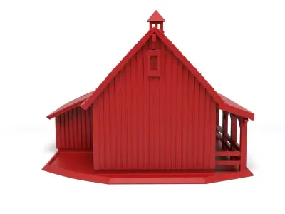 American Barn  3D print model