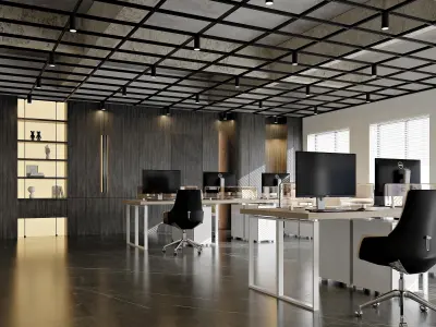 office interior 3D model 4