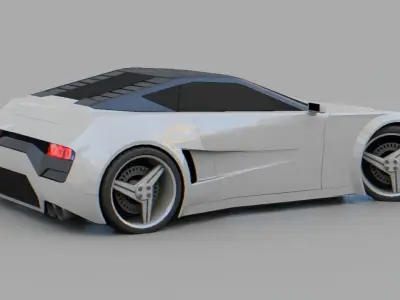 Sport car  Free 3D model