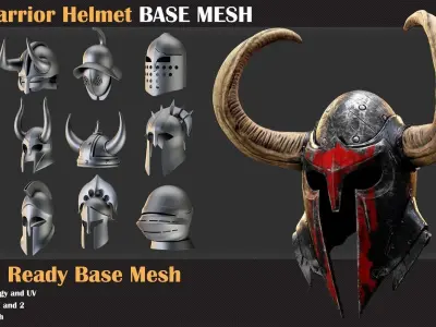 300 Weapons Base Mesh Bundle   3D model