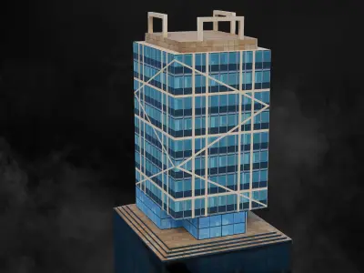 Modern Buildings Volume 2 Low-poly 3D model