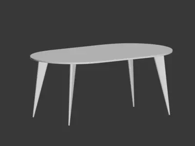 Dinning set table 3D model