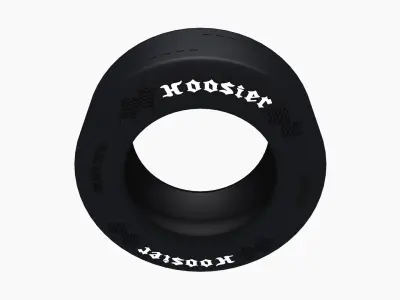 Hoosier DOT Drag Radial 2 tire Low-poly 3D model