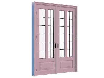 Interior Double Door 06 Free 3D model