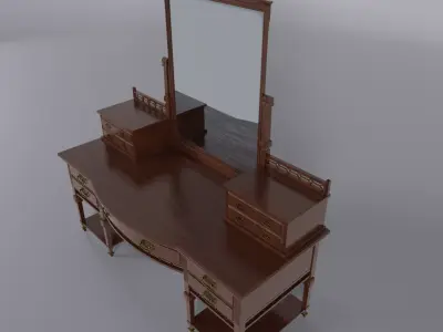 Antique Vanity Table  3D model