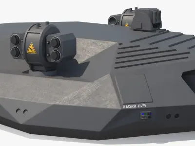  Modern Combat Gun Turret Dark Gray 