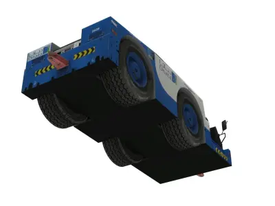 Lowpoly B700 Tow Tractor Low-poly 3D model