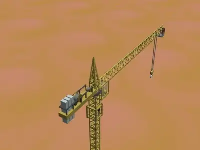 Crane  Tower crane 3D model