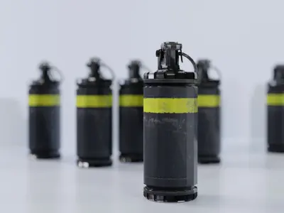 Grenades pack - 3  -3D LOWPOLY Models Low-poly 3D model