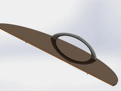 Tank door 3D model