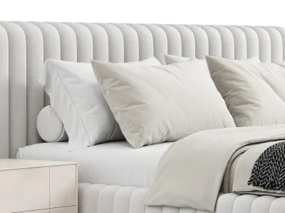 UNI Bed Low-poly 3D model