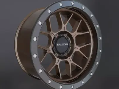 Wheel based on Falcon OffRoad  Titan TX 3D model