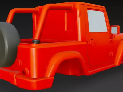 Jeep body part 3D model from CGTrader