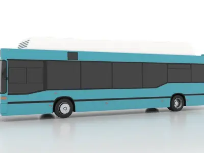 Mercedes-Benz O405N2U Hybrid Low Low-poly 3D model