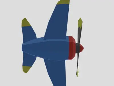 Aviao airplane with propellers Free 3D model