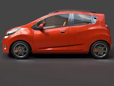 Chevrolet Spark  Beat - Hyper-Detailed Compact Hatchback 3D model