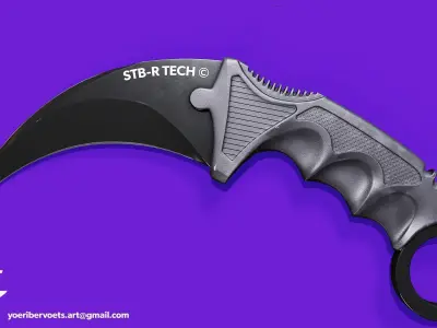 Karambit Low-poly 3D model buy