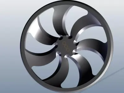 Solid Car rim 3D model
