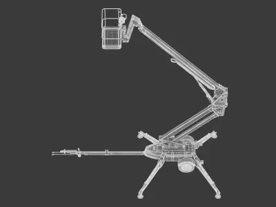 JLG T500J Towable Boom Lift 3D model