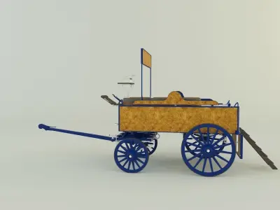 old carriage 3d 3D model