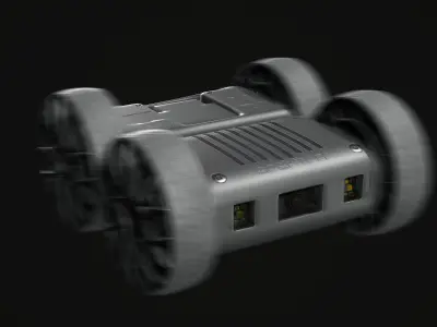Mini UGV Drone PBR Game Ready Low-poly 3D model