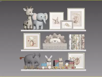 Decor for Kids Room 03 3D model