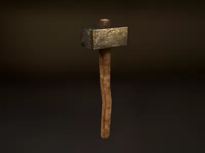 Hammer  Low-poly 3D model
