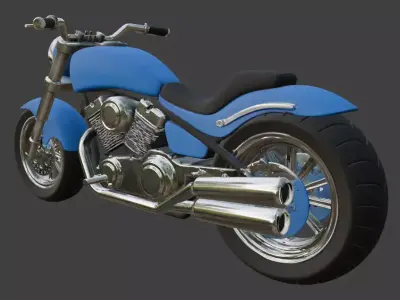 Motorcycle 3D Model 3D model purchase