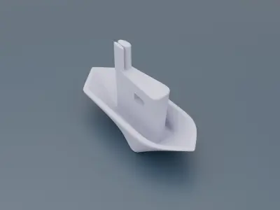 Stylized Boat 3d print Free 3D print model