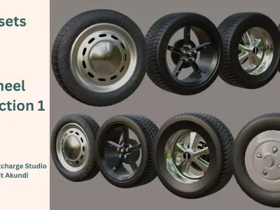Wheel Collection 1 - Vehicle Components 3D model