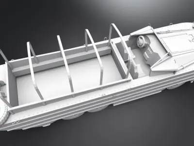 DUKW Articulated Scale model 3D print model