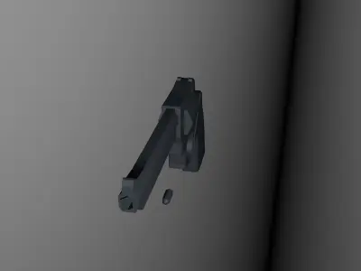 Low Poly Revolver Free low-poly 3D model