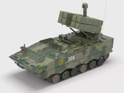 Chinese HJ-10 Anti-tank Missile 3D model
