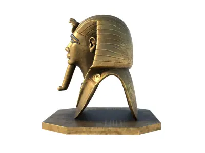 Tutankhamun bust 3D model