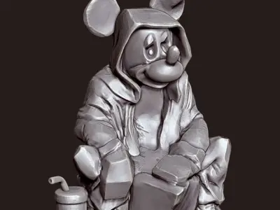 Homeless Mickey 3D print model