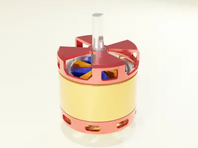 BLDC motor 3d model Free 3D model