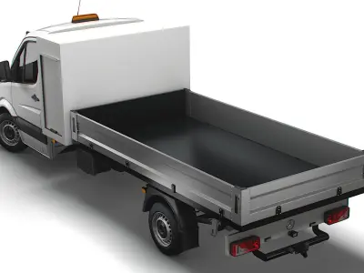 Mercedes Benz Sprinter Single Cab Tipper Toolpod 2018 3D model