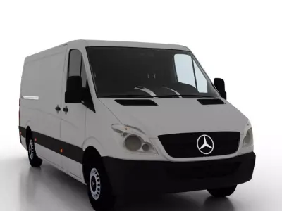 Mercedes Benz Sprinter L2H1 2009 Cargo EU 3D model