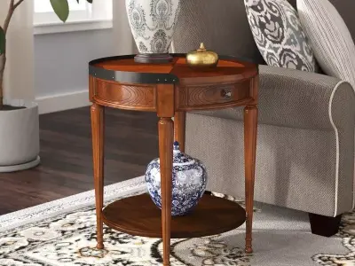 Aleix Tray Top End Table - 2 Colour 3D model