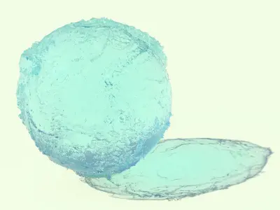 The earth  Spherical Terrian Topography Digital Elevation  3D model