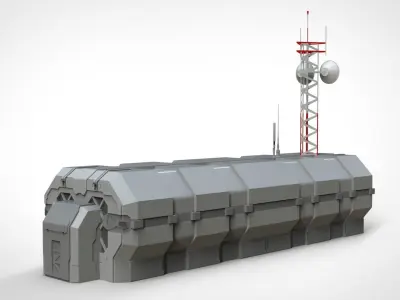 antenna post 2 3D model