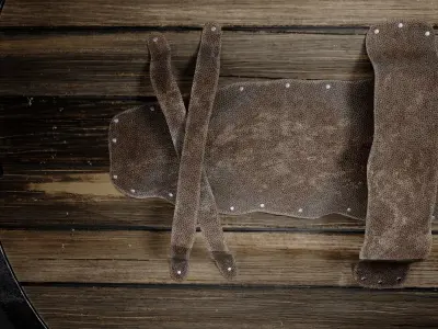 The Viking shield Low-poly 3D model