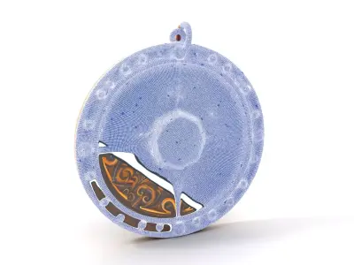 Medieval Ornate Amulet model pack Low-poly 3D model