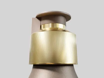 Perfume spray chrome Low-poly 3D model